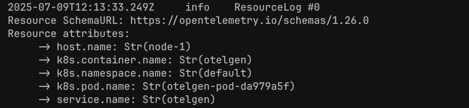 ResourceLog and Resource attributes