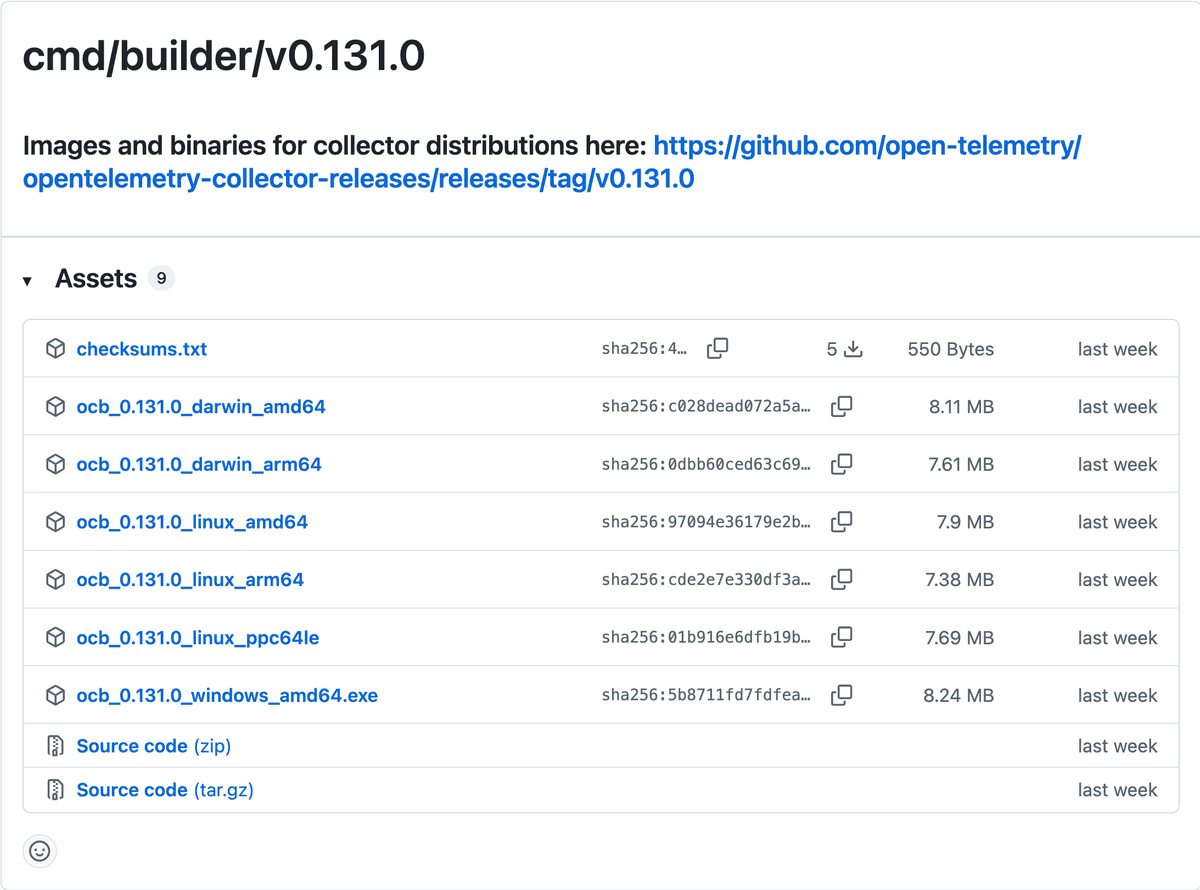 Downloading the OCB binary from GitHub
