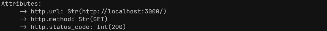 Span attributes after applying allowlist