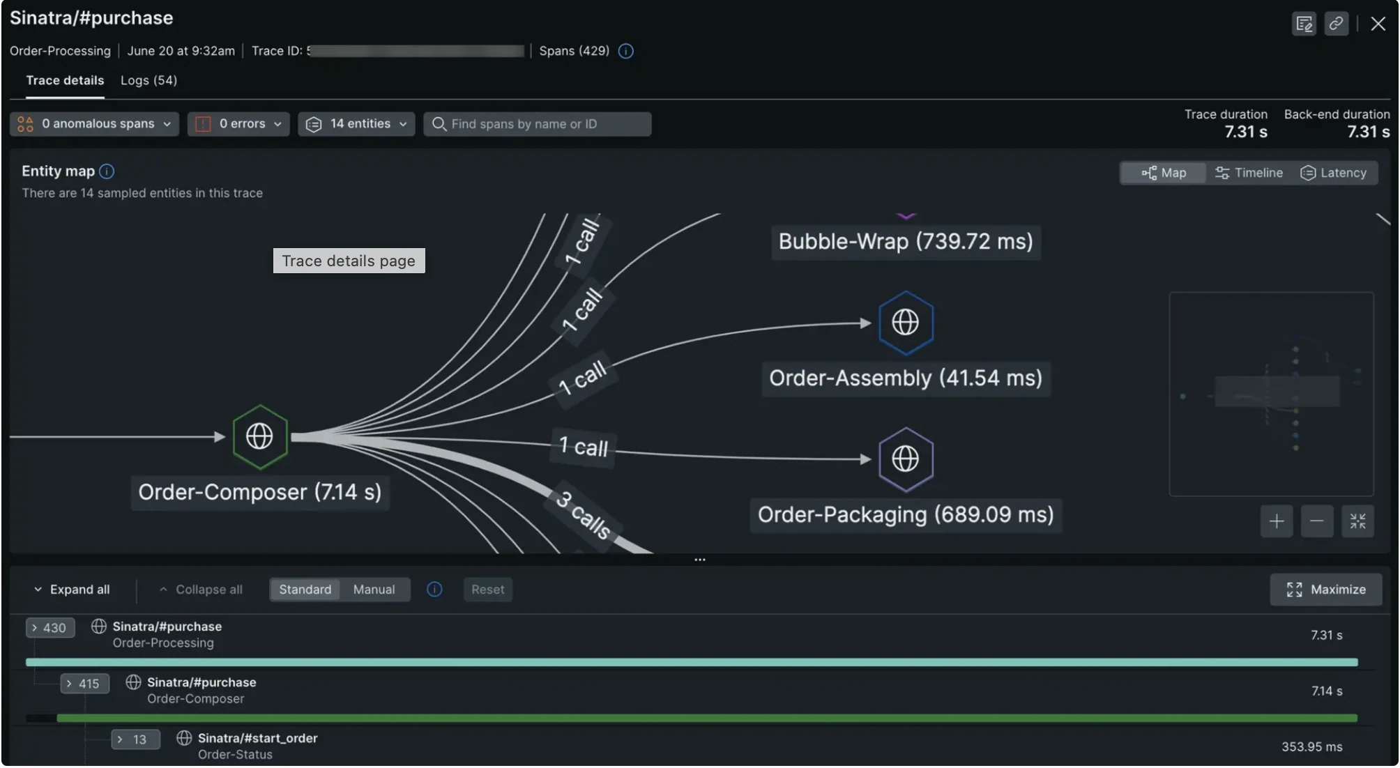 New Relic Distributed Trace